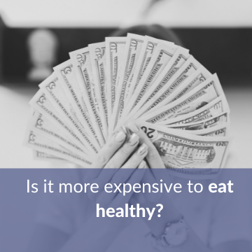 Is it more expensive to eat healthy?